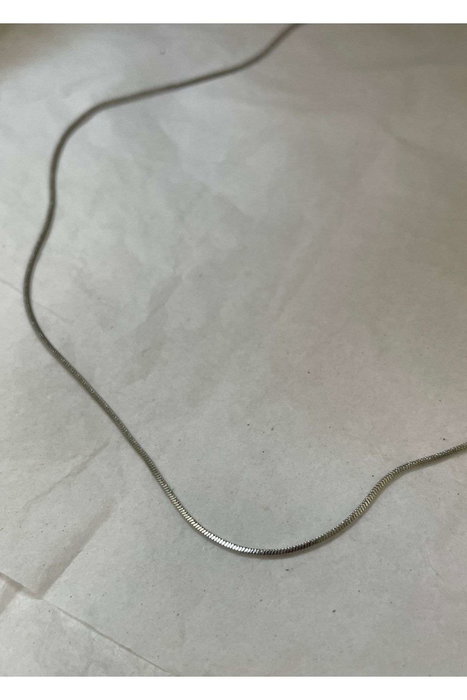Heliophilia Silver Collar de Acero Plateado de 60 cm